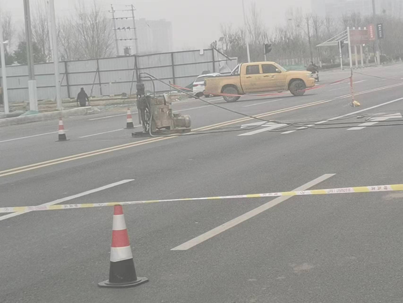 大田镇公路路基沉陷注浆